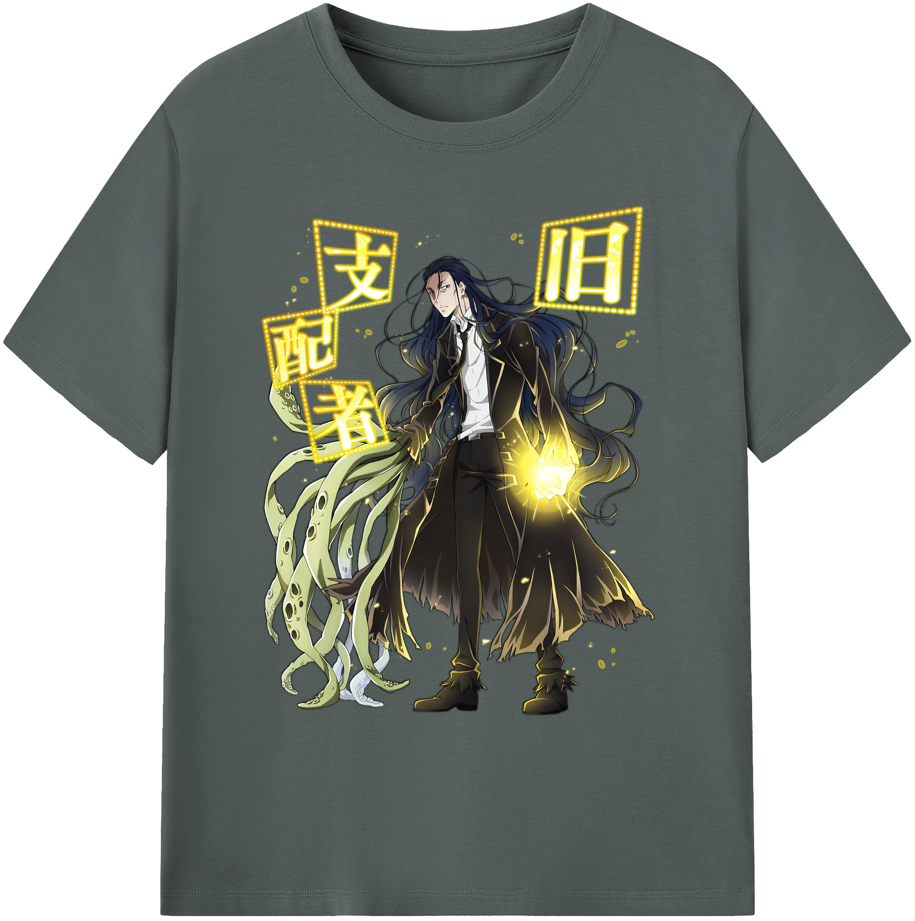 （画像用） 文豪ストレイドッグス Bungo Stray Dogs 綿100％ メンズ半袖Tシャツ｜肌触りやわらか＆通気性